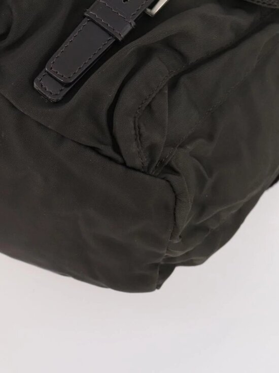 PRADA Backpack Nylon Gray Silver Auth BA10561 main image 10